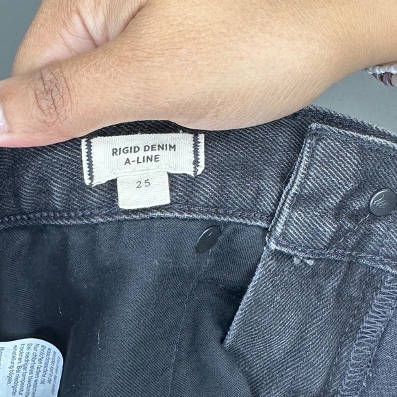 Madewell Rigid Denim A-Line Mini Skirt: Grommet Edition - Picture 3 of 5